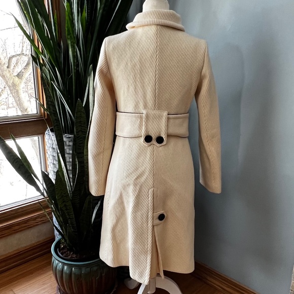Soia & Kyo Ivory Wool Belted Coat - Picture 5 of 13